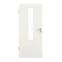 Frontansicht von GARANT Objektinnentür Weiß Struktur Premium GCK08 mit Lichtausschnitt LA-5 mittig