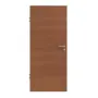Frontansicht von HÖRMANN Schallschutztür Quer Sapeli Matt Echtholzfurnier 