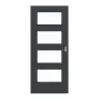 Frontansicht von Schiebetür Anthrazit RAL 7016 Lack LA 9 ProLine - Hörmann