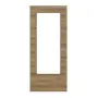 Frontansicht von HÖRMANN Schiebetür Natureiche quer Duradecor ProLine mit Lichtausschnitt LA-DIN 