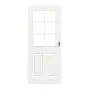 Frontansicht von Carolina 2 LA 2 Sprosse 2/3 ClassicLine Weißlack Schiebetür - Hörmann