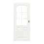 Frontansicht von Carolina 4 LA Sprosse 2/3 ClassicLine Weißlack Schiebetür - Hörmann
