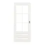 Frontansicht von Carolina 5 LA 3 Sprosse 2/4 ClassicLine Weißlack Schiebetür - Hörmann