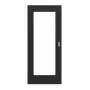 Frontansicht von HÖRMANN Schiebetür Schiefer Schwarz Duradecor Proline Concepto mit Lichtausschnitt LA 8