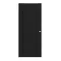 Frontansicht von CLASSEN Schiebetür Frame 5.5 Uni Schwarz Dekorfolie