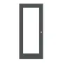 Frontansicht von CLASSEN Schiebetür Frame 5.6 Uni Graphit Dekorfolie mit Lichtausschnitt