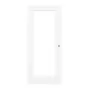 Frontansicht von CLASSEN Schiebetür Frame 5.6 Uni Weiß Dekorfolie mit Lichtausschnitt