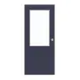 Frontansicht von WESTAG Schiebetür Blu Fes FX 0754 FENIX NTM mit Lichtausschnitt LA-100