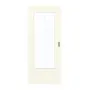 Frontansicht von GARANT Schiebetür 9417-60 Snow White CePaL mit Lichtausschnitt LA-DIN Sprosse SP0