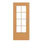 Frontansicht von GARANT Schiebetür Buche Exklusiv CePaL mit Lichtausschnitt LA-DIN Sprosse SP1