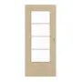 Frontansicht von GARANT Schiebetür Natura Ahorn GCK08 mit Lichtausschnitt LA-DIN Sprosse SP10