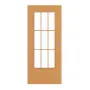 Frontansicht von GARANT Schiebetür Buche Exklusiv CePaL mit Lichtausschnitt LA-DIN Sprosse SP2