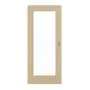Frontansicht von GARANT Schiebetür Natura Ahorn CePaL mit Lichtausschnitt LA-2
