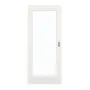 Frontansicht von GARANT Schiebetür Weiß Struktur Premium CePaL mit Lichtausschnitt LA-3