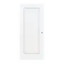 Frontansicht von CLASSEN Schiebetür Weiß Struktur CPL 4.10 mit Lichtausschnitt 
