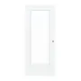 Frontansicht von CLASSEN Schiebetür Weiß Struktur CPL 4.3 mit Lichtausschnitt 