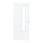Frontansicht von CLASSEN Schiebetür Weiß Struktur CPL 4.4 mit Lichtausschnitt 
