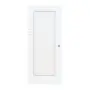 Frontansicht von CLASSEN Schiebetür Weiß Struktur CPL 4.9 mit Lichtausschnitt 