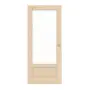 Frontansicht von Typ 6002-01-LA Fichte Massivholz Schiebetür - Radex