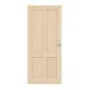 Frontansicht von Typ 6002/04 Fichte Massivholz Schiebetür - Radex