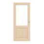 Frontansicht von Typ 6002-LA Fichte Massivholz Schiebetür - Radex