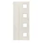 Frontansicht von CLASSEN Schiebetür Modena 4 LA 4/4 Esche Weiß 3D Look mit Lichausschnitt