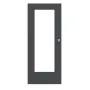 Frontansicht von CLASSEN Schiebetür Natura HK/HB M4 Graphit RAL 7024 CPL mit Lichtausschnitt