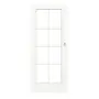 Frontansicht von CLASSEN Schiebetür Natura LA 3/3 Weiß Primo mit Lichausschnitt