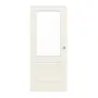 Frontansicht von Provence Typ 4002-LA Weißlack Schiebetür - Westag