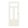Frontansicht von Provence Typ 4004-Q-3LA Weißlack Schiebetür - Westag