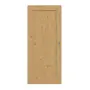 Frontansicht von Schiebetür TE-1 Eiche astig Massivholz