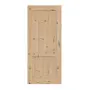 Frontansicht von Schiebetür TE-2 Kiefer astig Massivholz
