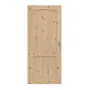 Frontansicht von Schiebetür TE-27 Kiefer astig Massivholz