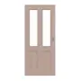 Frontansicht von Schiebetür TE-41 Kiefer astarm Massivholz