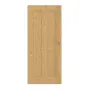 Frontansicht von Schiebetür TM-10 Eiche astig Massivholz