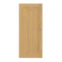 Frontansicht von Schiebetür TM-10 Eiche astarm Massivholz