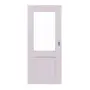 Frontansicht von Schiebetür TM-16 Fichte astarm weiß Massivholz