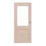 Frontansicht von Schiebetür TM-16 Fichte astig Massivholz