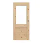 Frontansicht von Schiebetür TM-16 Kiefer astig Massivholz