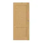 Frontansicht von Schiebetür TM-2 Eiche astig Massivholz