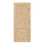 Frontansicht von Schiebetür TM-2 Kiefer astig Massivholz