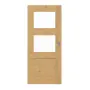 Frontansicht von Schiebetür TM-32 Eiche astig Massivholz