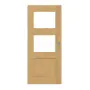 Frontansicht von Schiebetür TM-32 Eiche astarm Massivholz