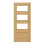 Frontansicht von Schiebetür TM-35 Eiche astarm Massivholz