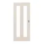 Frontansicht von Schiebetür TM-39 Fichte astig weiß Massivholz