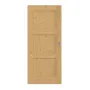 Frontansicht von Schiebetür TM-6 Eiche astig Massivholz
