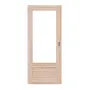 Frontansicht von Typ 02-01-LA Fichte Massivholz Schiebetür - Kilsgaard
