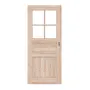 Frontansicht von Typ 02-03-SP 4 Fichte Massivholz Schiebetür - Kilsgaard