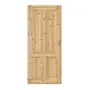 Frontansicht von Typ 02-04 Kiefer Massivholz Schiebetür - Kilsgaard