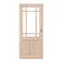 Frontansicht von Typ 02-04-SF 9 Fichte Massivholz Schiebetür - Kilsgaard